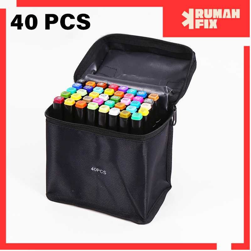 

Spidol Dual Side Art Marker Brush 40 Warna