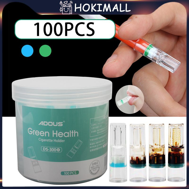 100pcs Pipa Filter Rokok Pipa Penyaring Tar Nikotin Rokok Penyaring Racun Rokok Penyaring Tar