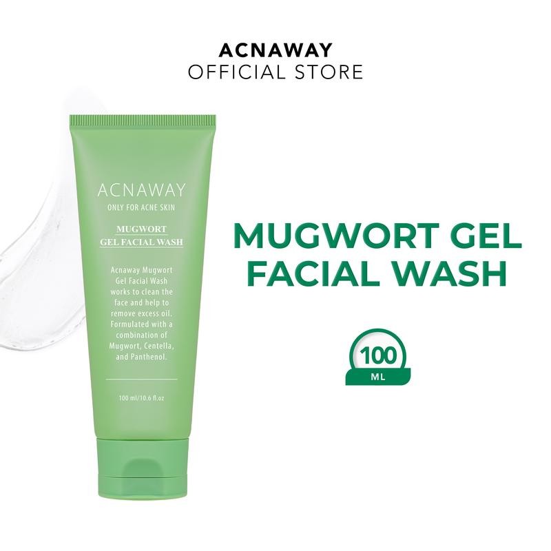 

ACNAWAY Mugwort Gel Facial Wash Cleanser Acne Friendly Face Wash - Sabun Cuci Muka untuk Membersihkan Wajah with Mugwort + Centella + Panthenol