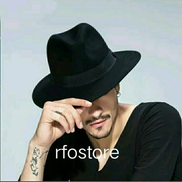 Fedora hat lebar dewasa topi kowboy pria dewasa topi fedora