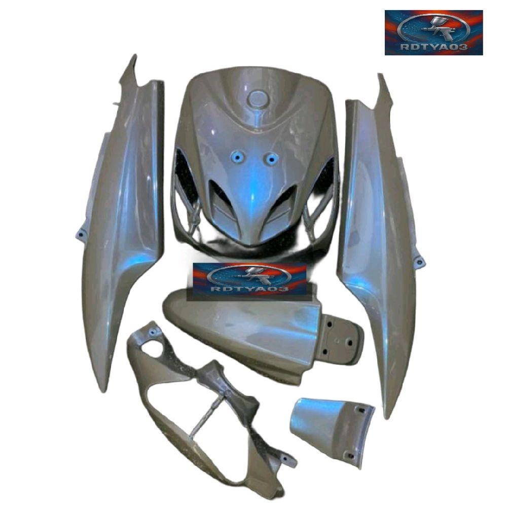 cover full body halus yamaha mio smile warna nardo lembayung biru (cat castom)