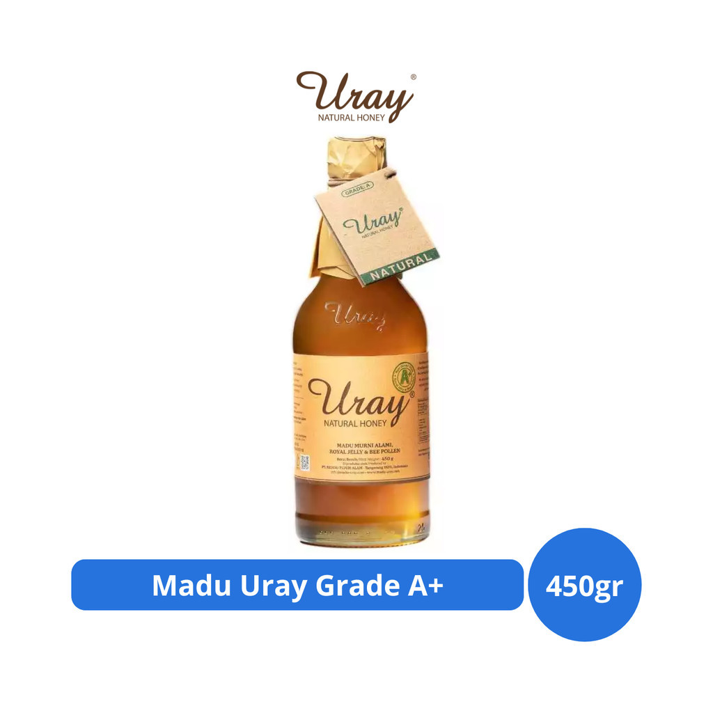 

Madu Uray Grade A+ 450gr Royal Jelly & Bee Pollen
