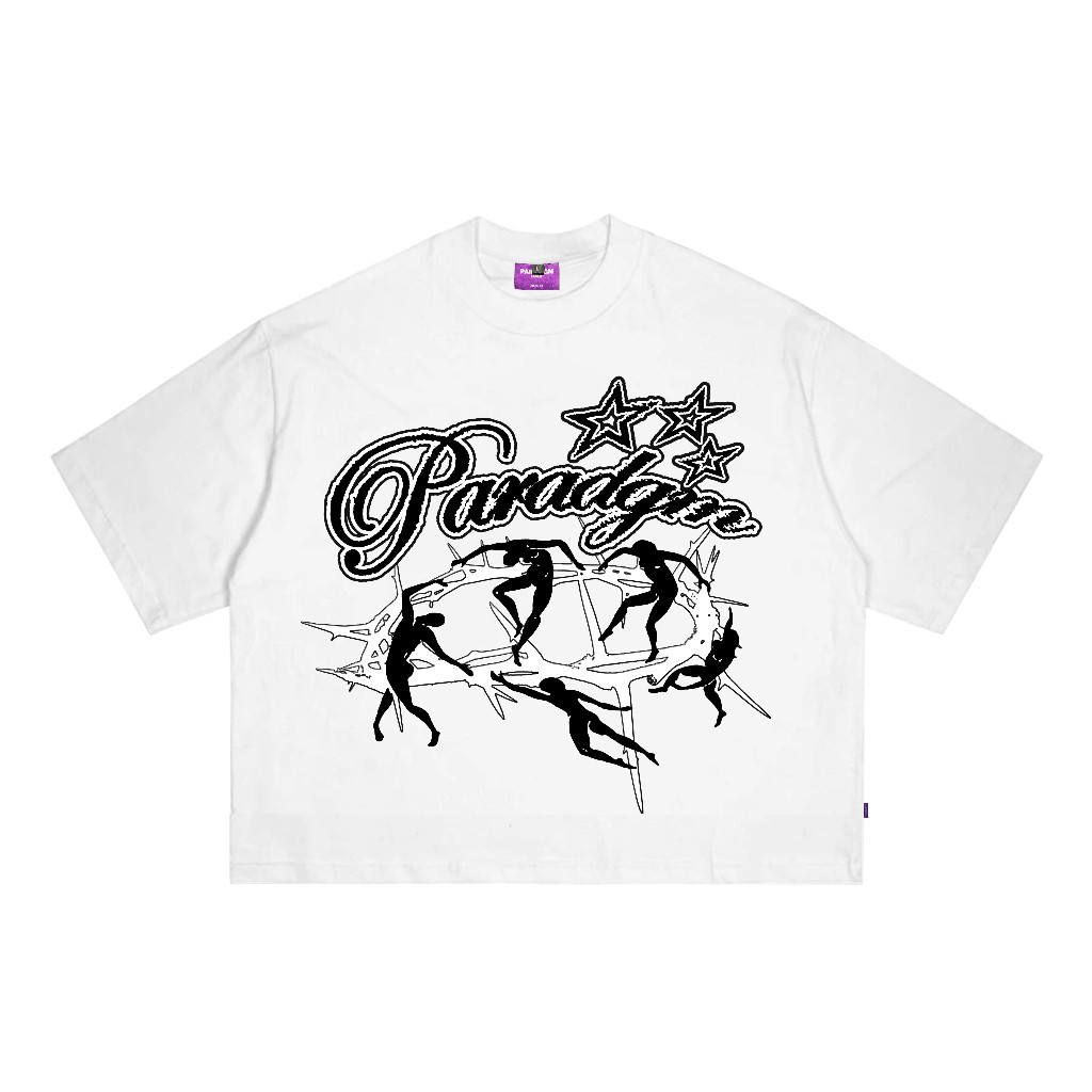 EC T-Shirt | Boxy Fit | Star Toys  | White | Paradigm Capital | kaos vintage pria