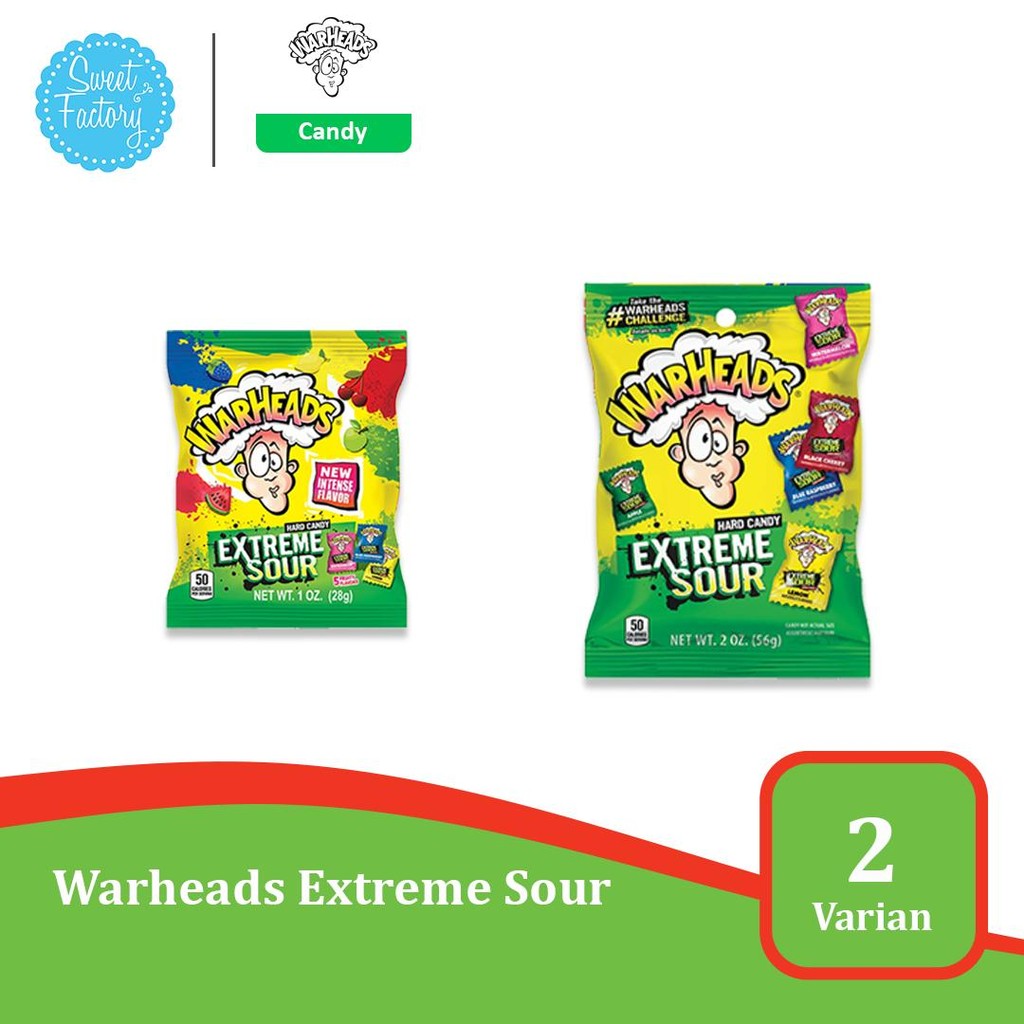 

Warheads Extreme Sour Permen Asem Import USA