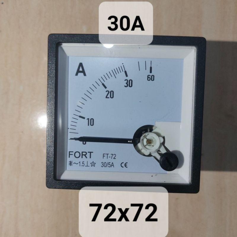 Ampere Meter 30A / Fort Ampere Meter Analog 72x72