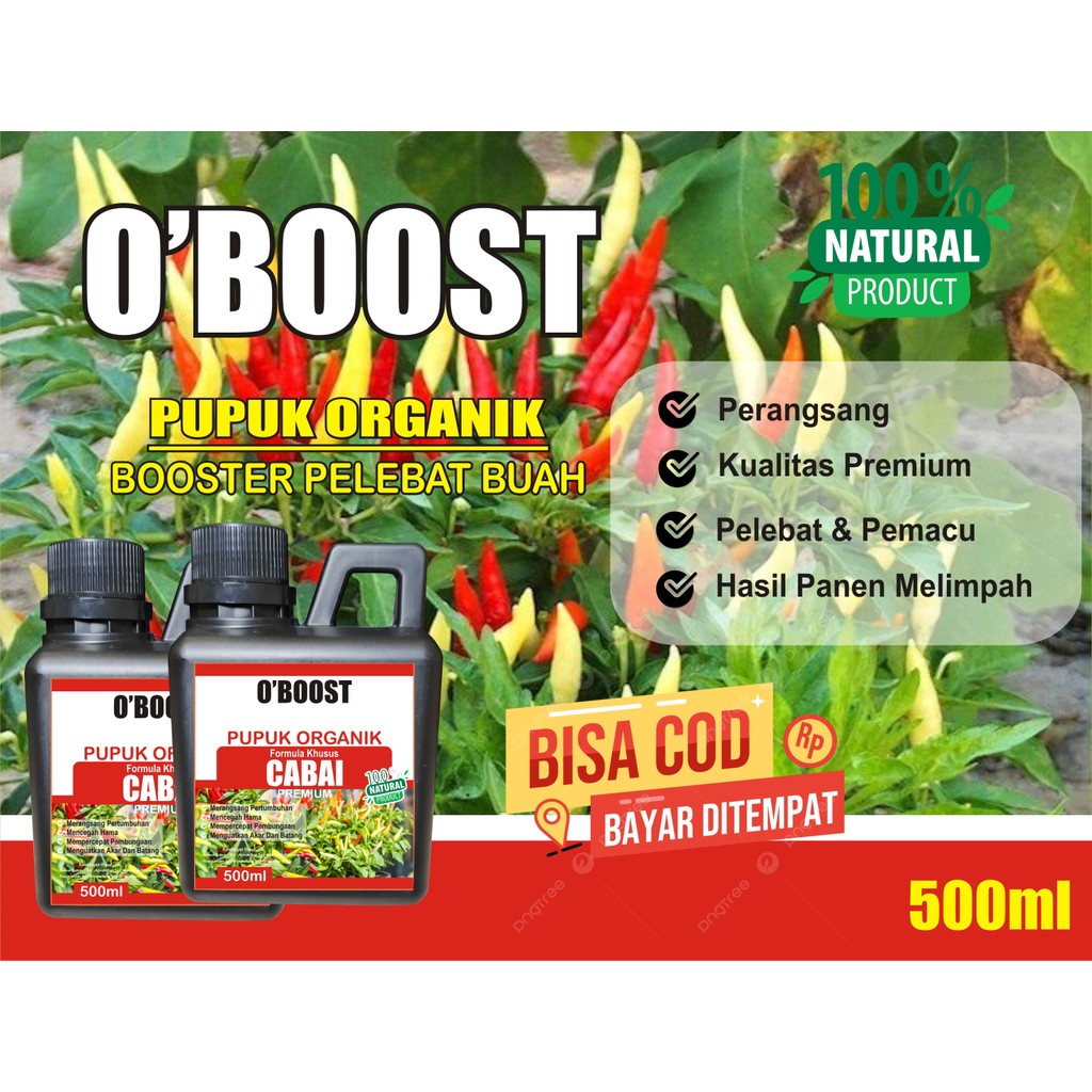 Pupuk Cair Organik Pelebat CABAI penyubur, perangsang pertumbuhan, pupuk organik bisa COD, pupuk cab