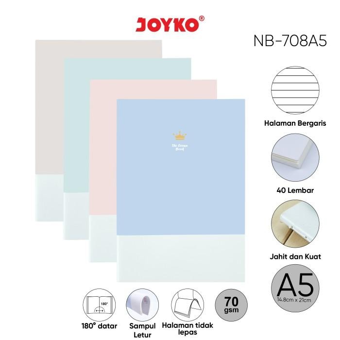 

R P e Buku Tulis Catatan Bergaris Ruled Notebook Joyko NB-708 A5 - NB-708 A5