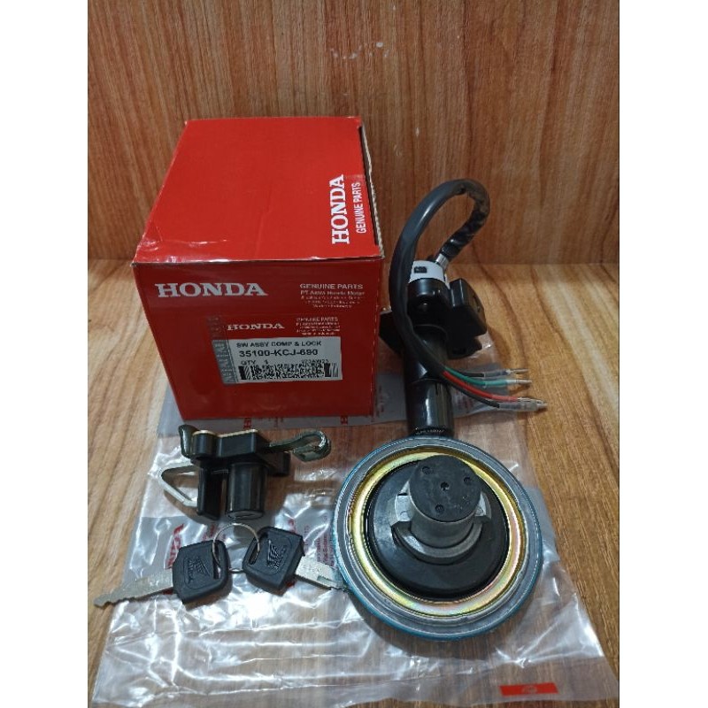 BROKSHOP KUNCI KONTAK SET JOK TUTUP TANGKI TIGER LAMA TIGER 2000 KCJ