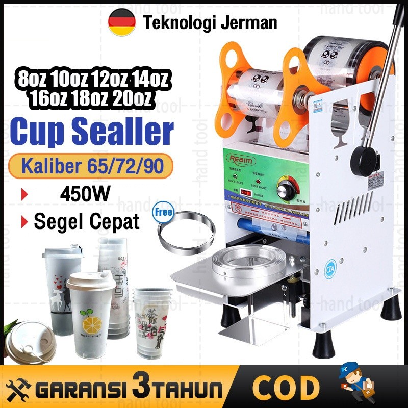 Original Mesin Press Cup 8 - 20 Oz Cup Sealler Mesin Press Gelas Plastik Sealing Machine Mesin Pres 