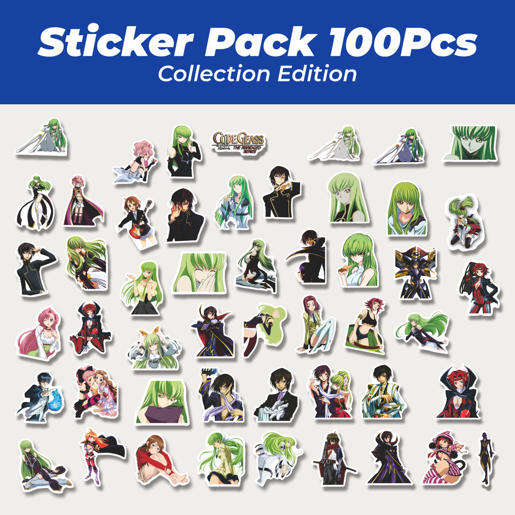 

Hot Sticker Anime Code Geass (Kōdo Giasu) Lucu Anti Air Stikers Berperekat Waterproof Sticker Decal Buat Motor Helm Buku Journal Koper Casing HP Laptop Botol Minum