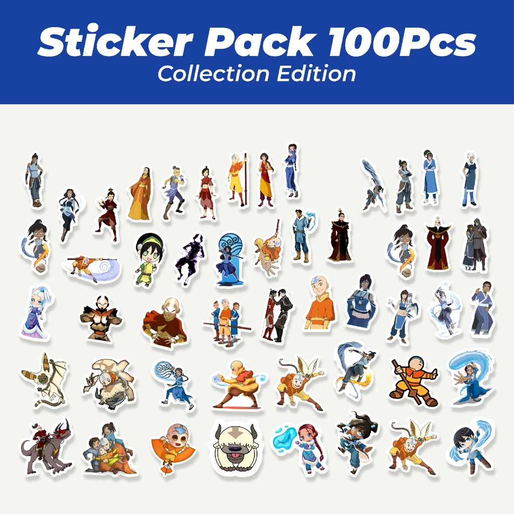 

Hot Sticker Kartun Avatar: The Last Airbender Sticker Lucu Anti Air Stikers Berperekat Waterproof Sticker Decal Buat Motor Helm Buku Journal Koper Casing HP Laptop Botol Minum
