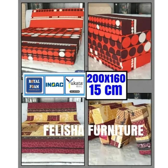 Kasur Busa Lipat INOAC 200X160X15cm Bergaransi - INOAC