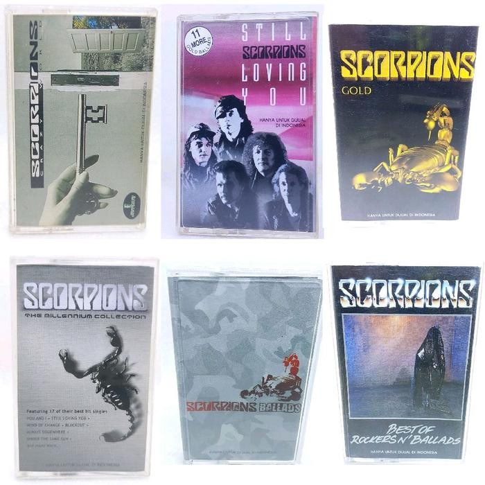 Kaset pita SCORPIONS - still loving you - best of rockers n ballads - gold the ultimate collection -