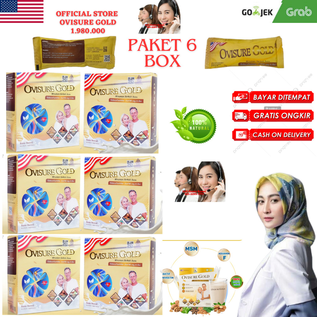 

OVISURE GOLD ASLI ORIGINAL SUSU SENDI DAN TULANG OSTEOPOROSIS PAKET 6 BOX