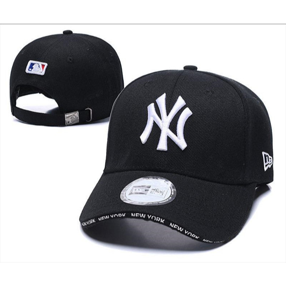 Topi Import Baseball Fashion Tulisan Depan Plat Metal Besi Pria Cowok Cewek Bordir NY Original List