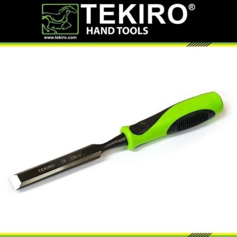 TEKIRO Pahat Kayu Set 6 PCS (1/4" – 1.5") – Wood Chisel Set Gagang Karet, Tajam & Kuat
