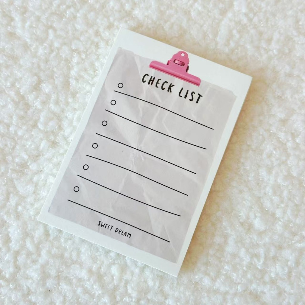 

Original Korean High-end Sticky Notes Book Super Textured Cultural Creative Style Cream Color Sticky Notes Study Memo Notebook