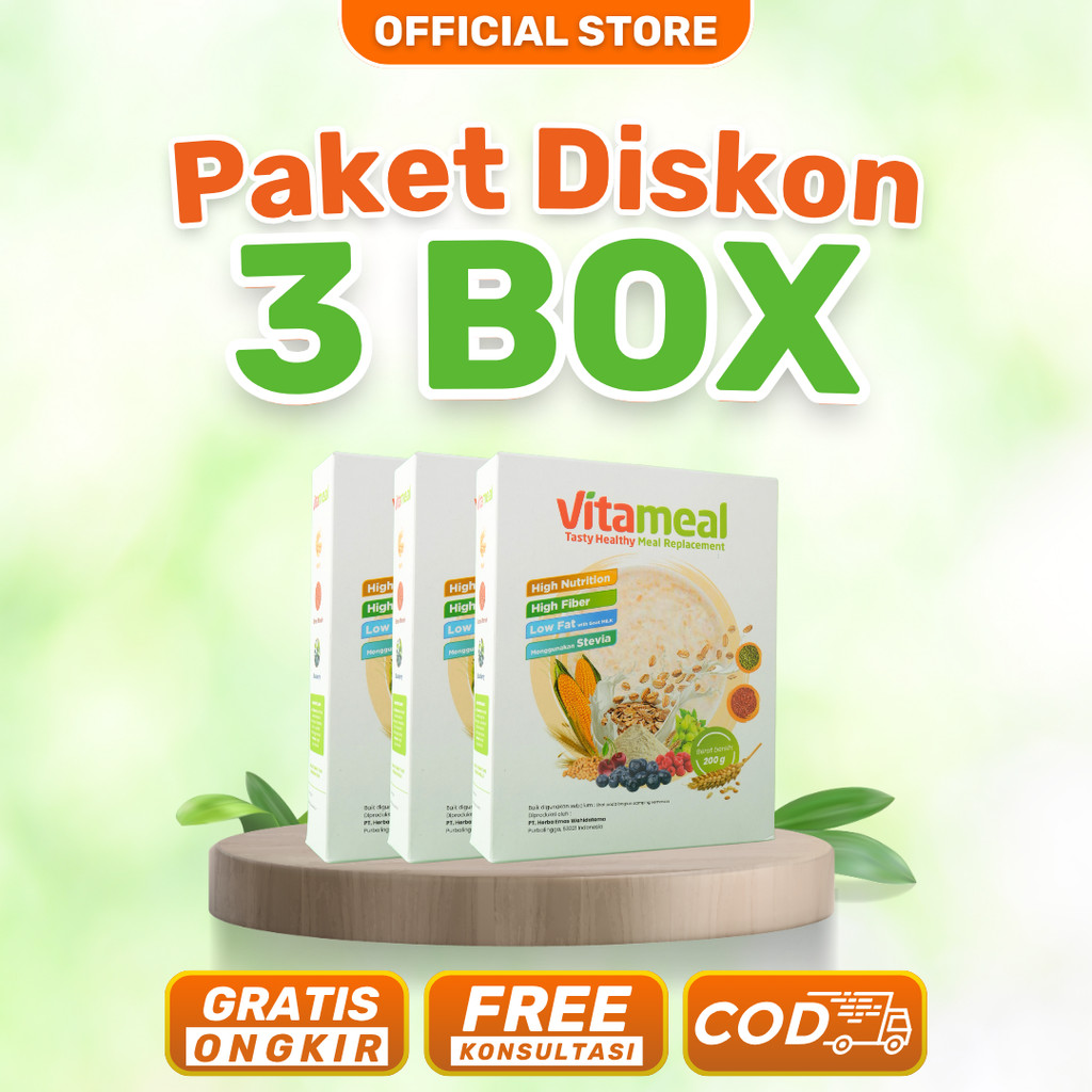 

2 Box Vitameal Efektif Mengatasi Diabetes Menahun Superfood Lokal Obat Vitamil Serat Asli Pencernaan Multigrain Dewasa Atasi Gula Darah Tinggi