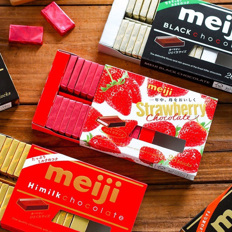 

READY STOCK - Snack Import SNACK JEPANG IMPORT MEIJI EVERYDAY CHOCOMILK ORI HIMILK MILK CHOCO BLACK CHOCO STRAWBERRY COKLAT ENAK MEIJI