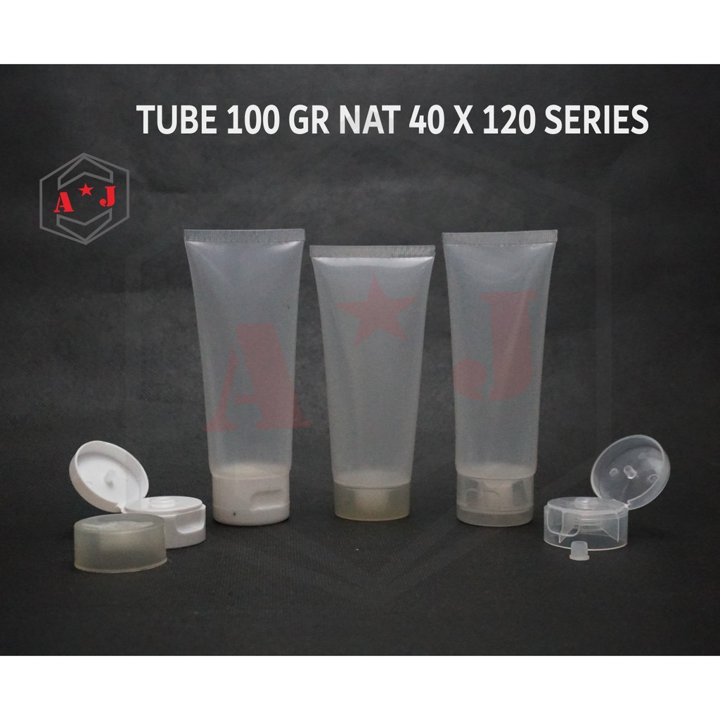 Tube 100 Gr Natural Ulir Putih/Tube Natural/Botol Kosmetik Tube /Botol Kosmetik Kosong/Yk