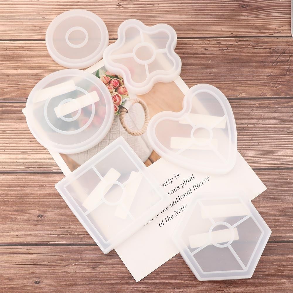 

Coaster Mold Round Silicone Resin Casting Jewelry Making Mould Tool