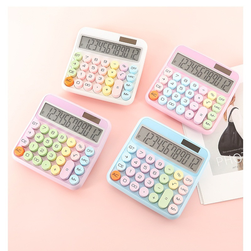 

(BOW) Kalkulator Model Korea Lucu 12 Digit Display Besar / Kalkulator Daya Ganda