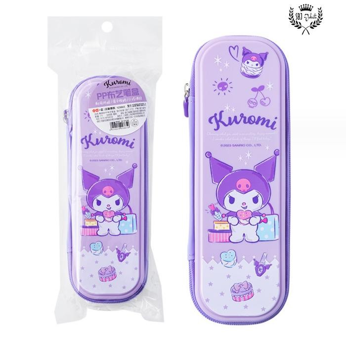 

AHHA Kotak Pensil Tempat Pensil Sanrio original bahan waterproof hardcase - Kuromi