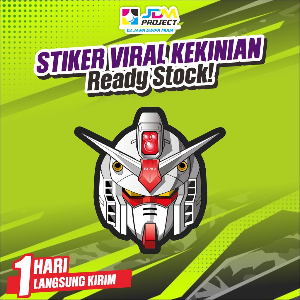 

JDM Project - Stiker intip Gundam / stiker anime waterproof
