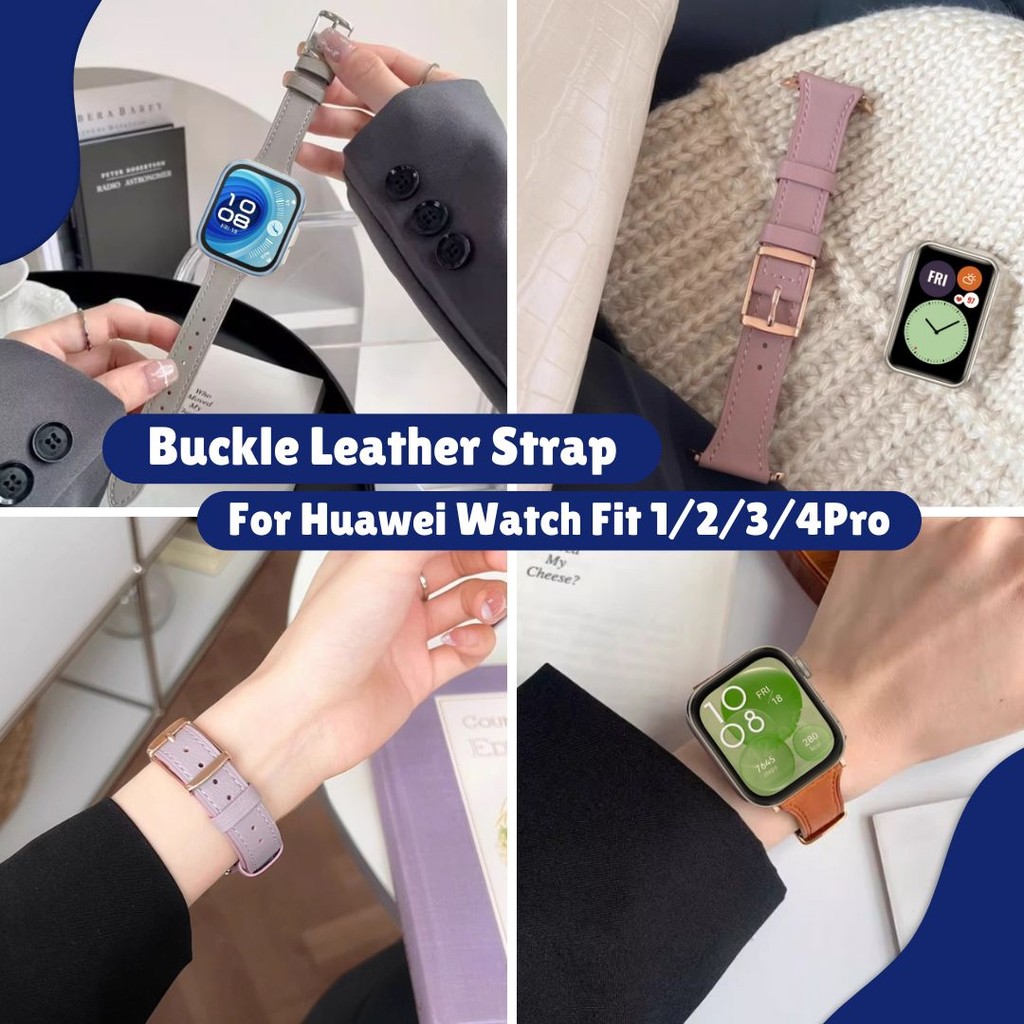 Buckle Leather Strap For Huawei Watch Fit 1  Huawei Watch Fit 2  Huawei Watch Fit 3  Huawei Watch Fi