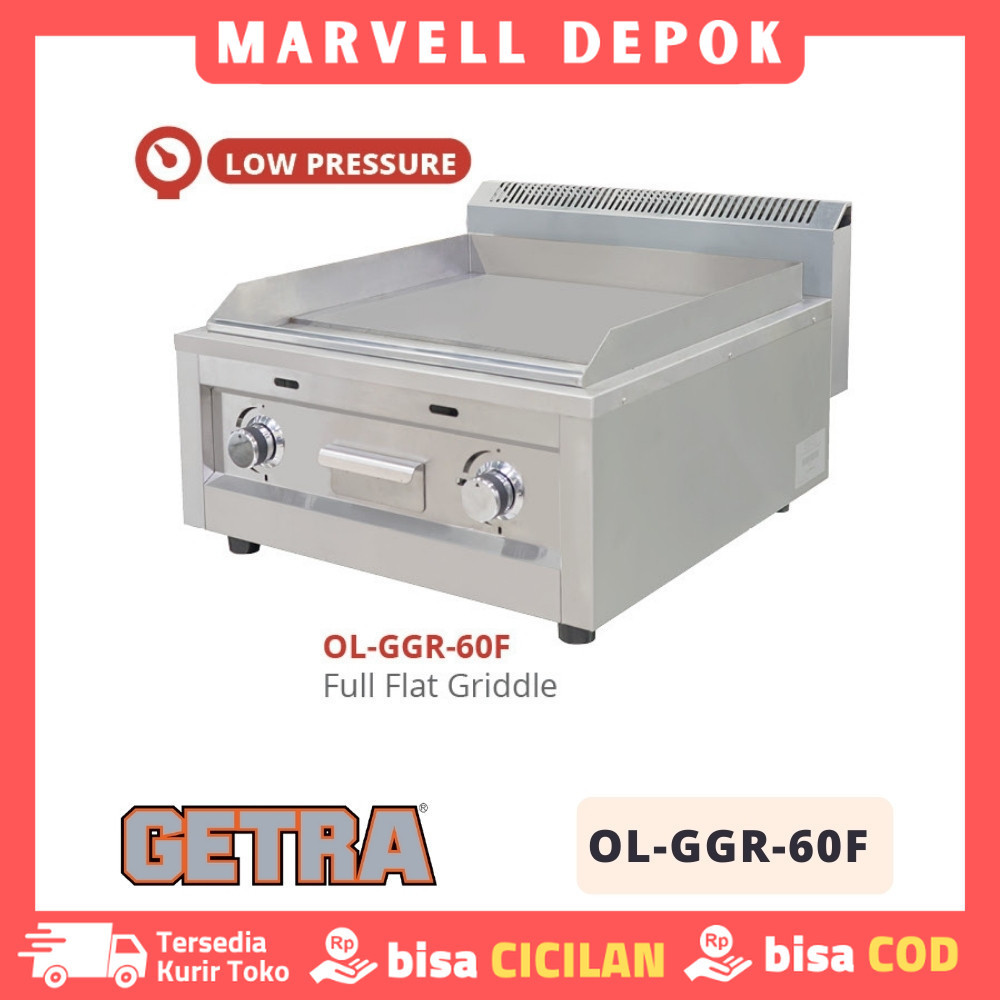 GAS GRIDDLE GETRA OL-GGR-60F FULL FLAT GRIDDLE GARANSI RESMI ORIGINAL