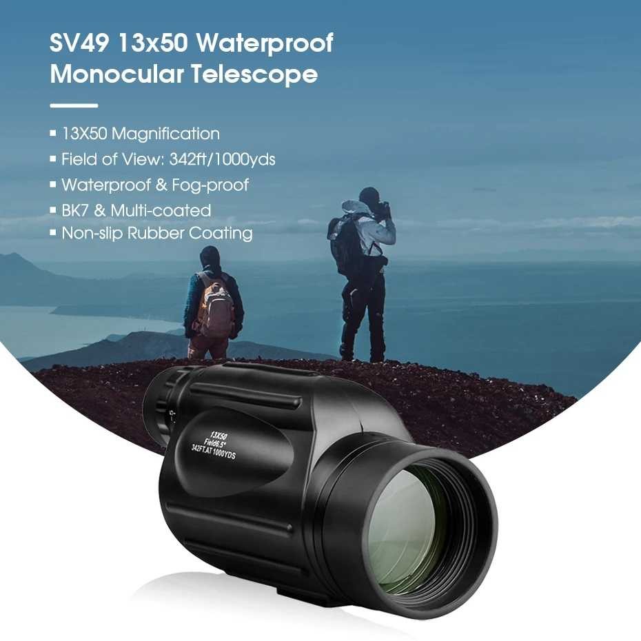 SVBONY Teropong Monocular Telescope Multi Coated Waterproof - SV49