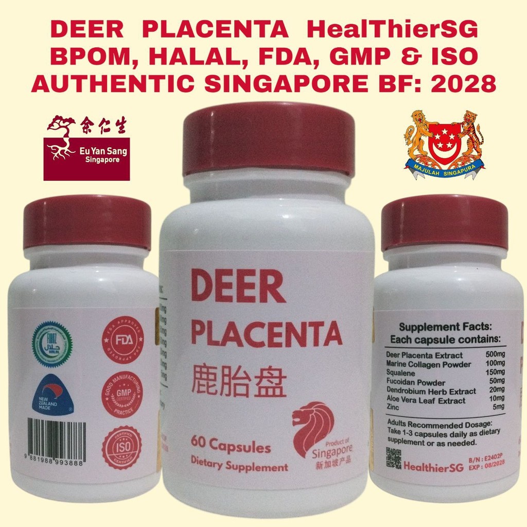 DEER PLACENTA NEW ZEALAND PLASENTA RUSA EIGHTH EDITION AUTHENTIC