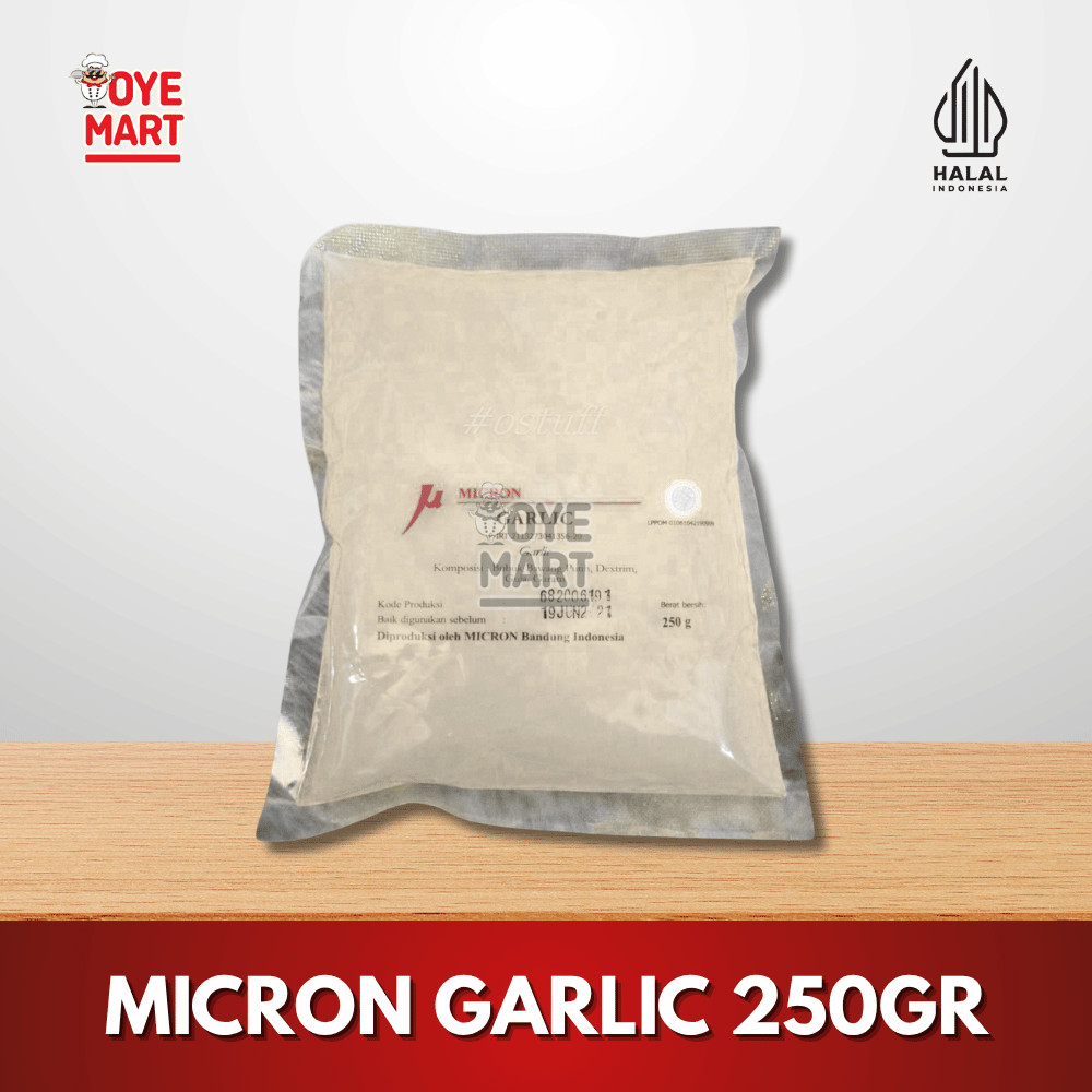 

MICRON GARLIC 250GR/BAWANG PUTIH BUBUK