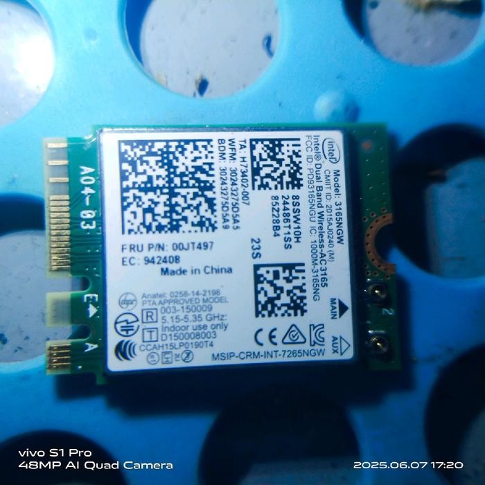Wifi card copotan dr laptop Lenovo Yoga 330