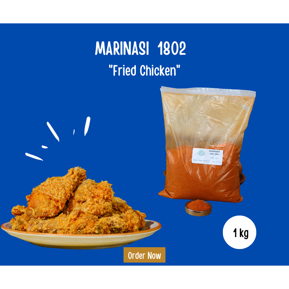 

Bumbu Marinasi Ayam Fried Chicken 1802 , Kemasan 1 KG