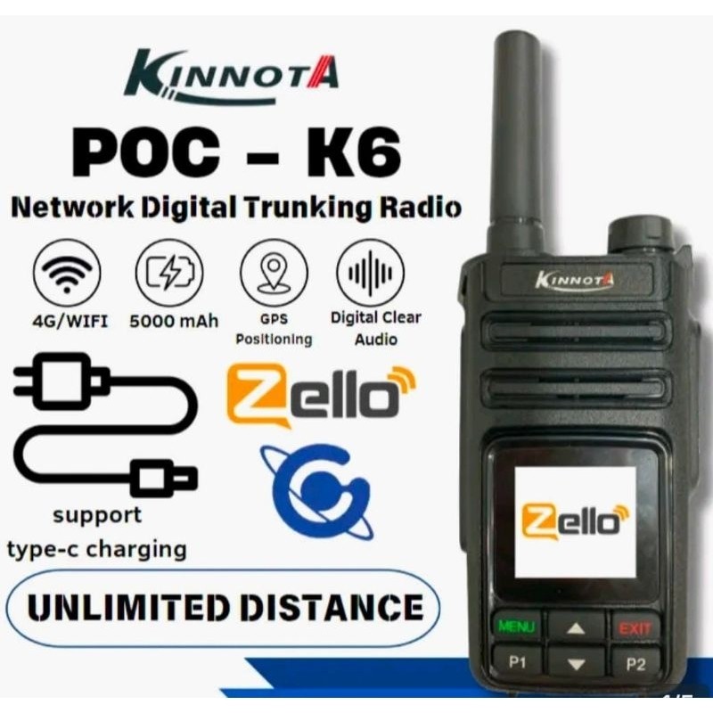 HT POC Kinnota K6 Android walkie talkie