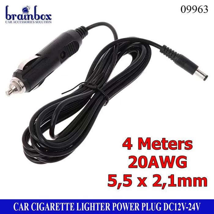 Car Lighter Power Plug DC12V Kabel Power Inverter Adaptor Mobil Motor