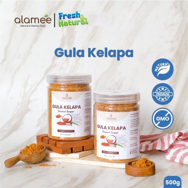 

ALAMEE Gula Semut Kelapa Organik Asli Bubuk Coconut Sugar Premium Powder Natural Organik Organic fresh and natural