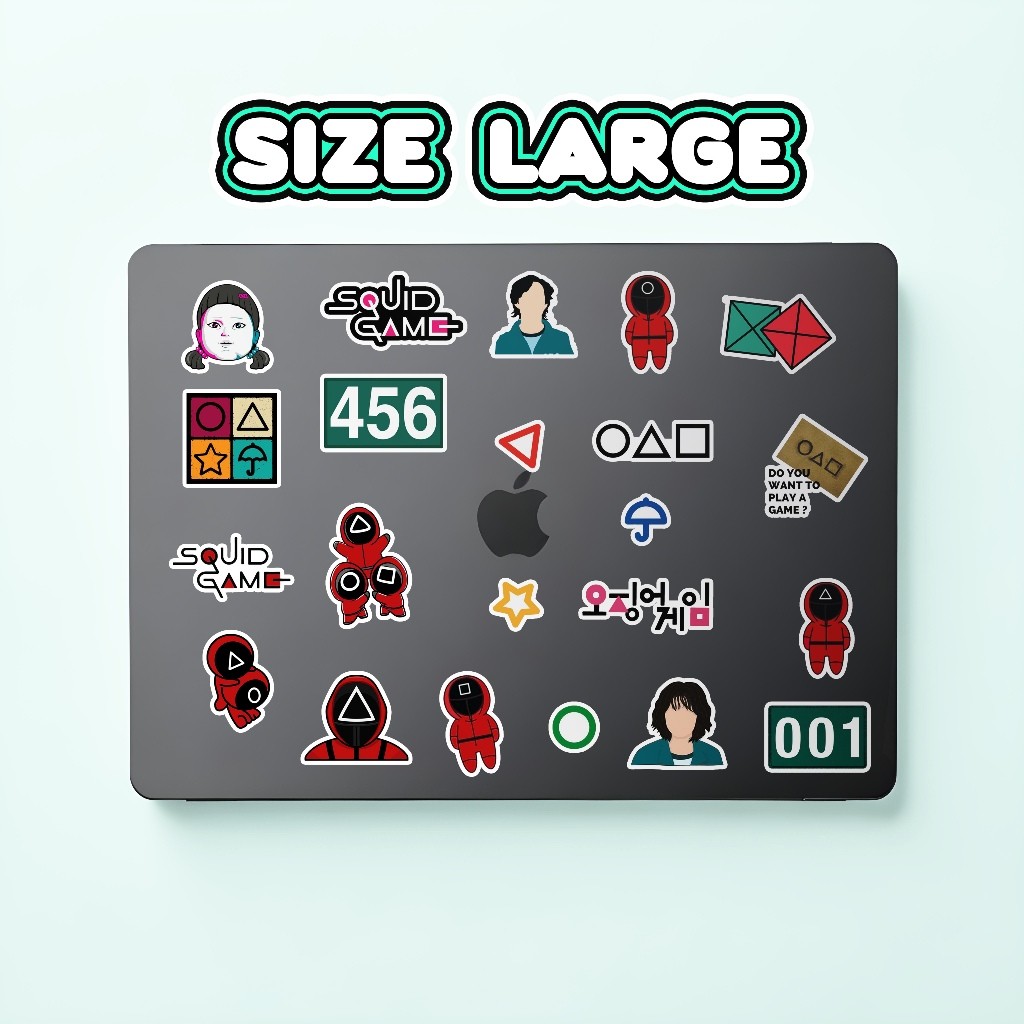 

Stiker SQUID GAME Stiker Film | Tahan Air Anti Luntur Garansi 100% | Stiker Aesthetic Hp Laptop Lucu