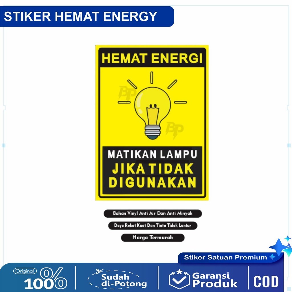 

Sticker Matikan Lampu / Sticker Harap Matikan Lampu / Sticker Hemat Energi / Sticker Hemat Listrik / Sticker Matikan Lampu Jika Tidak Digunakan