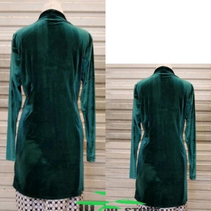 

Kebaya Bludru Model Kutu Baru Polos untuk Pesta Wanita - Tersedia dalam 4 Ukuran - Navy, Kondangan, Setelan, Wisuda, Panjang, Hitam, Tunik Dress Baju Batik Katun - hijau botol, atasan M