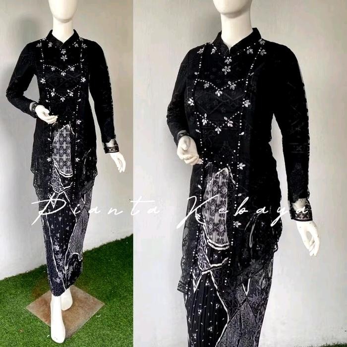 

Ready Stok Kebaya Arsila Kutubaru Sanghay//Kebaya pesta Payet//Kebaya Wisuda//Kebaya Terbaru//Kebaya Tille Bordir Payet//Setelana Kabeya Mewah - hitam, ATASAN M