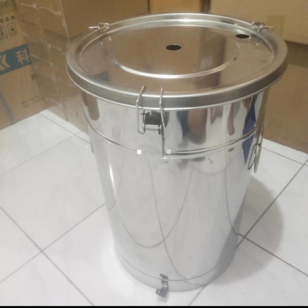hopper/Tangki Mesin Powder Coating 45 Liter Stainless stell Bergaransi