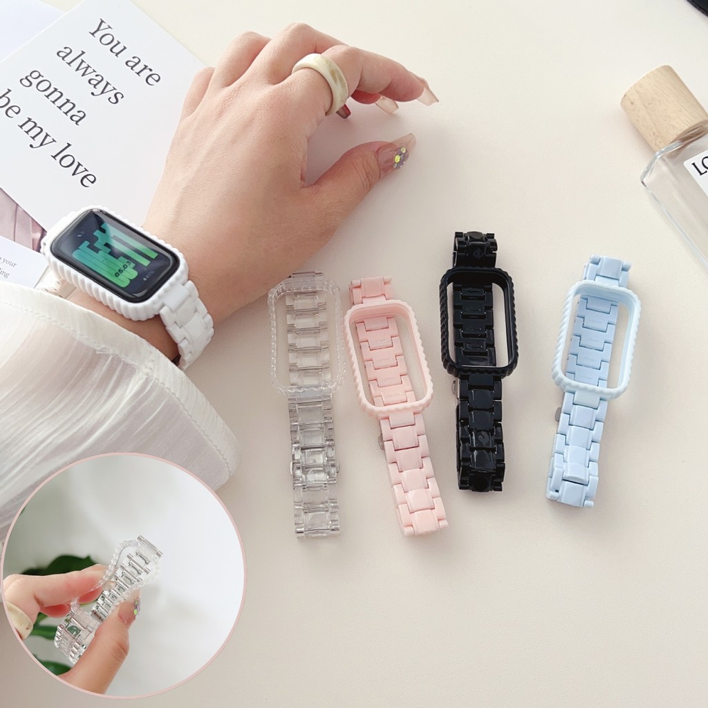 Strap Redmi Band 2  Case+Strap Xiaomi Band 8 Active 2 in 1 Case Strap Redmi Accessories