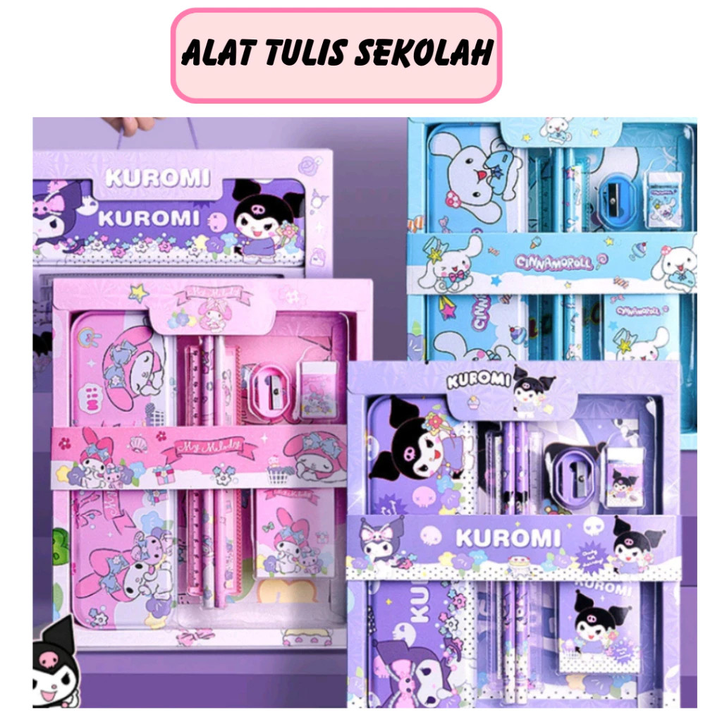 

Kotak Pensil Anak Set 7 in 1 Stationery Untuk Hadiah Anak Sekolah /Kotak Pensil Alat Tulis Set