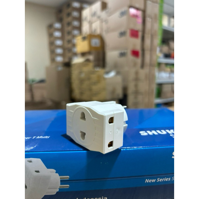 Steker Shukaku Colokan T Multi 3 Lubang Serbaguna Colokan Cabang 3 SKU 8788