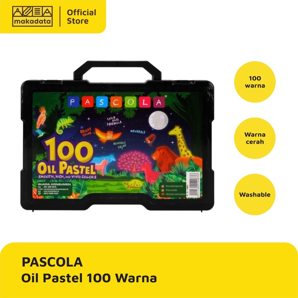 

CRAYON / OIL PASTEL PASCOLA ISI 100 WARNA MURAH