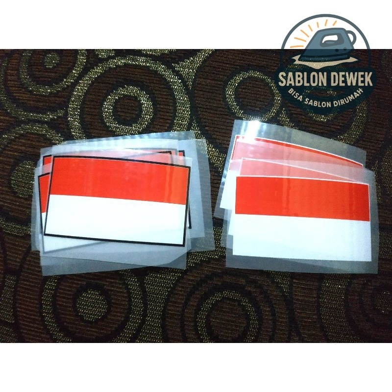 

SABLON SETRIKA MERAH PUTIH UKURAN 9 x 5 cm