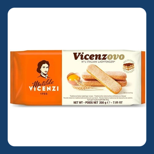 

Vincenzovo Lady Finger Biskuit Tiramisu 200gr / Forno Bonomi Lady Finger Biskuit Tiramisu 200gr