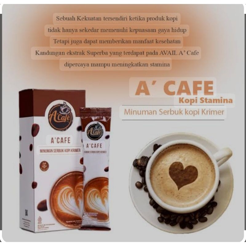 

Kopi A'Cafe Avail 1 Box Isi 5 Sachet Original